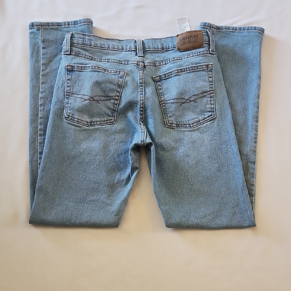 Levi Strauss Boys Kids Blue Skinny Jeans Size 18 - Picture 15 of 16